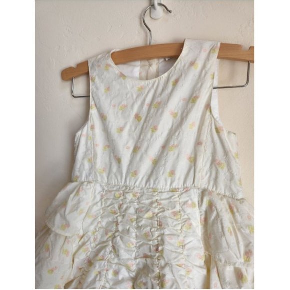 Jottum formal dress + matching purse Size 7 layers cinching ruffles tulle flower - Picture 8 of 12